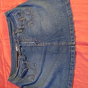 🐸725 Original Jean Mini Skirt 1x